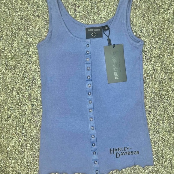 Harley button tank top - Picture 2 of 6